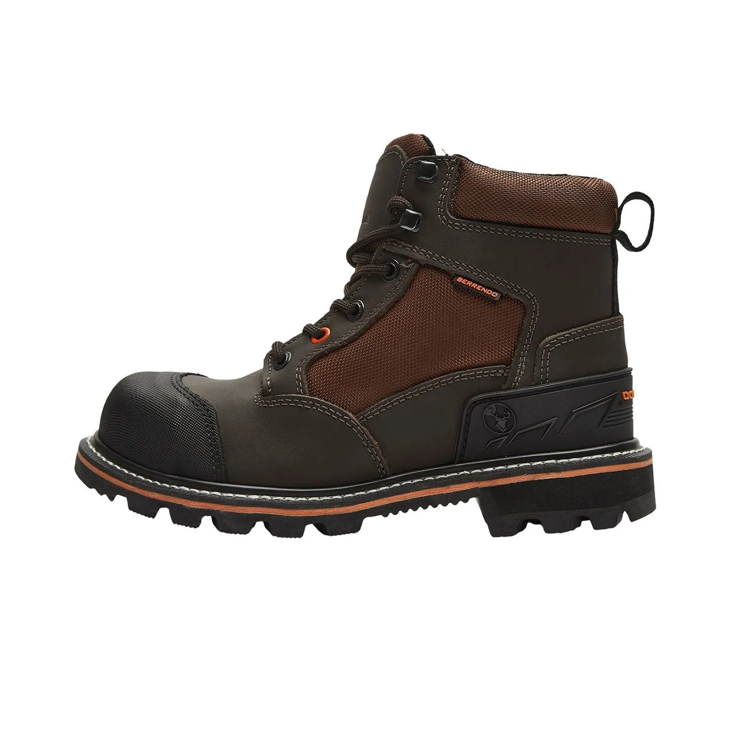 6" Steel Toe Work Boots for Men and Electrical Hazard and Oil and Slip Resistant