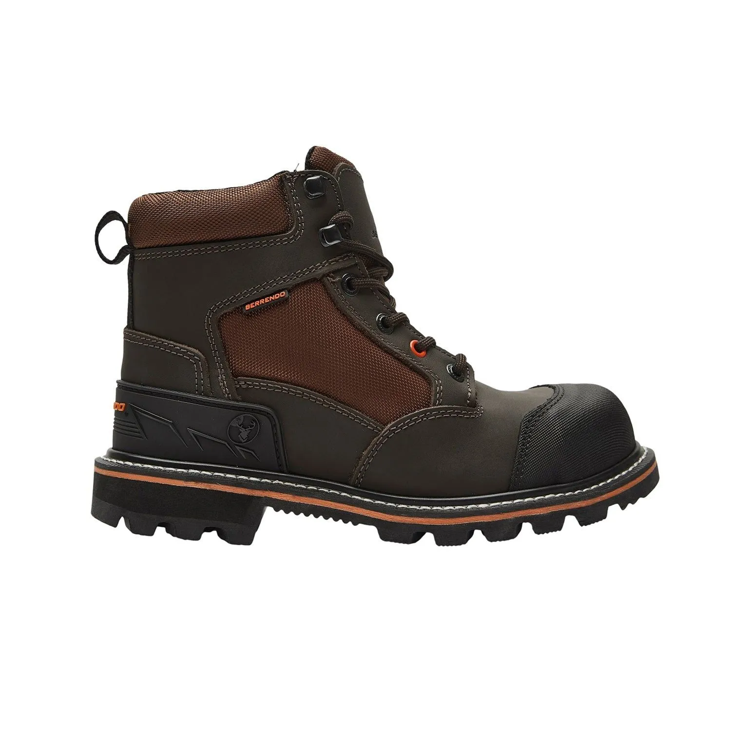6" Steel Toe Work Boots for Men and Electrical Hazard and Oil and Slip Resistant