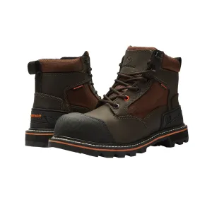 6" Steel Toe Work Boots for Men and Electrical Hazard and Oil and Slip Resistant