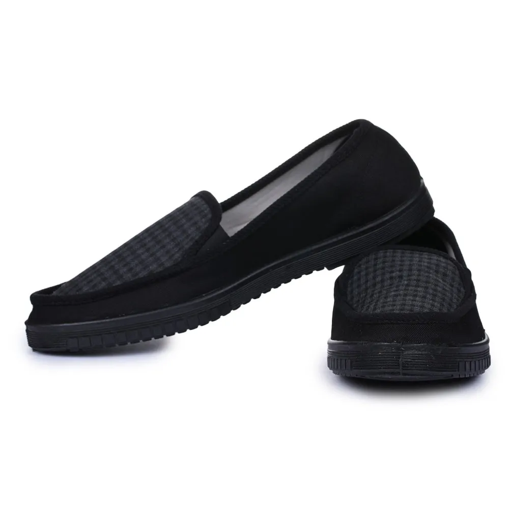 A-HA Black Casual Non Lacing Shoes For Men WALKER-E By Liberty