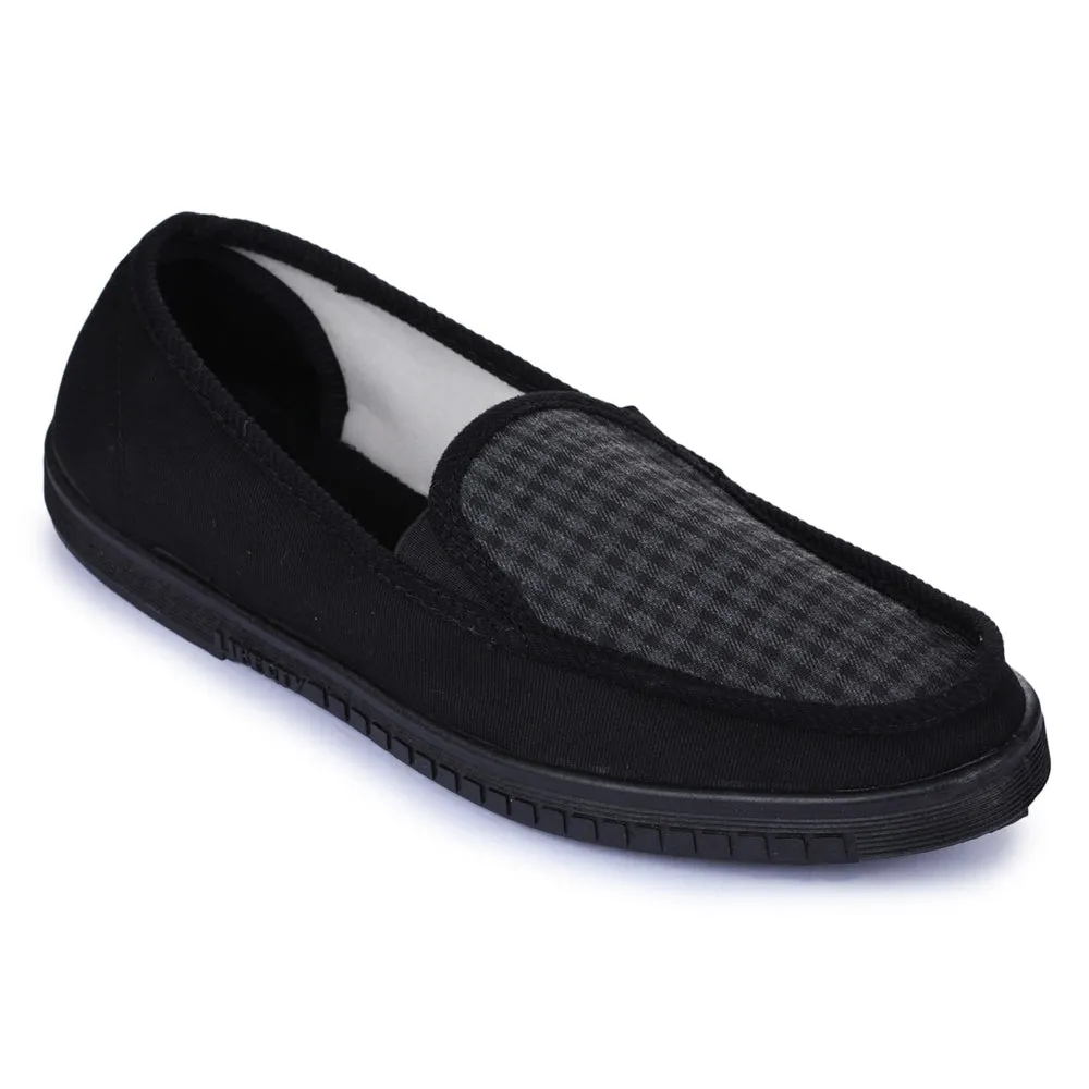 A-HA Black Casual Non Lacing Shoes For Men WALKER-E By Liberty
