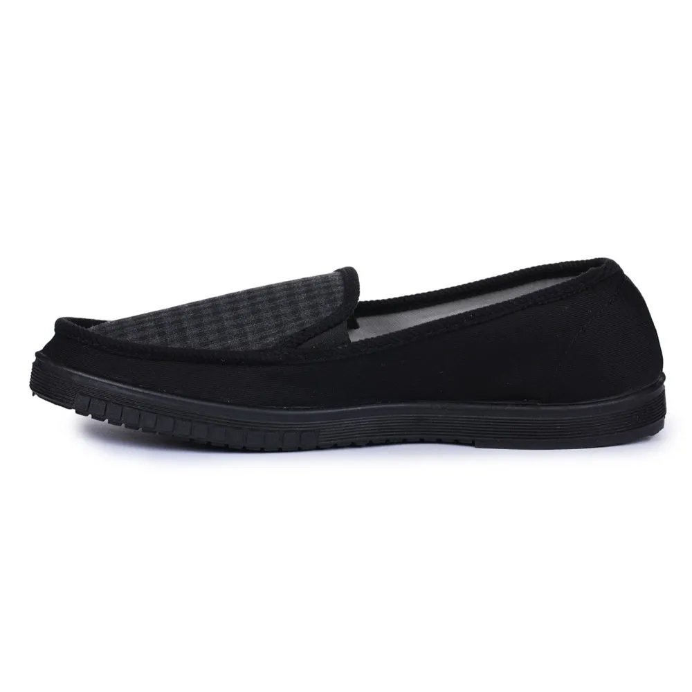 A-HA Black Casual Non Lacing Shoes For Men WALKER-E By Liberty