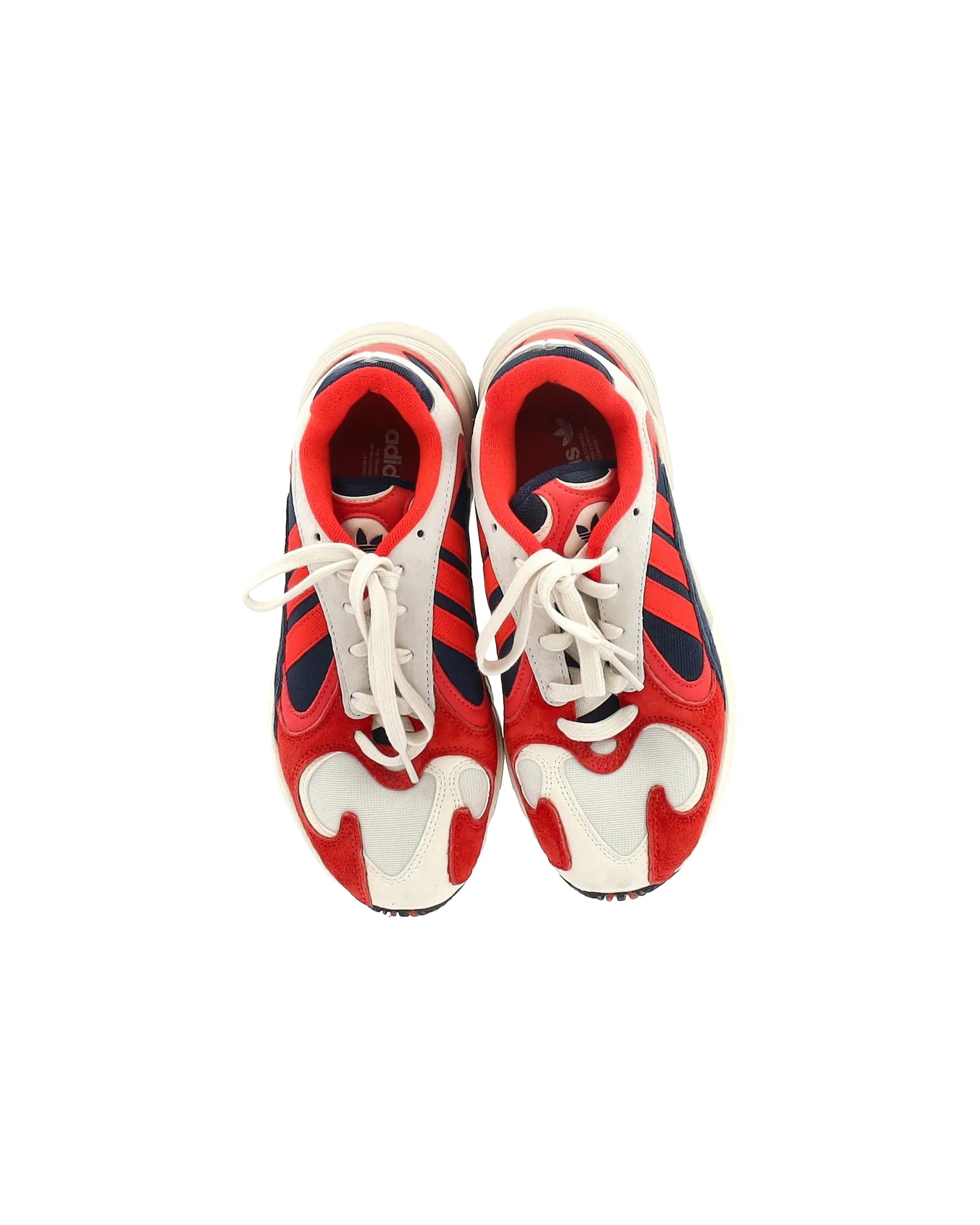 Adidas Yung-1 Sneakers in Red Suede