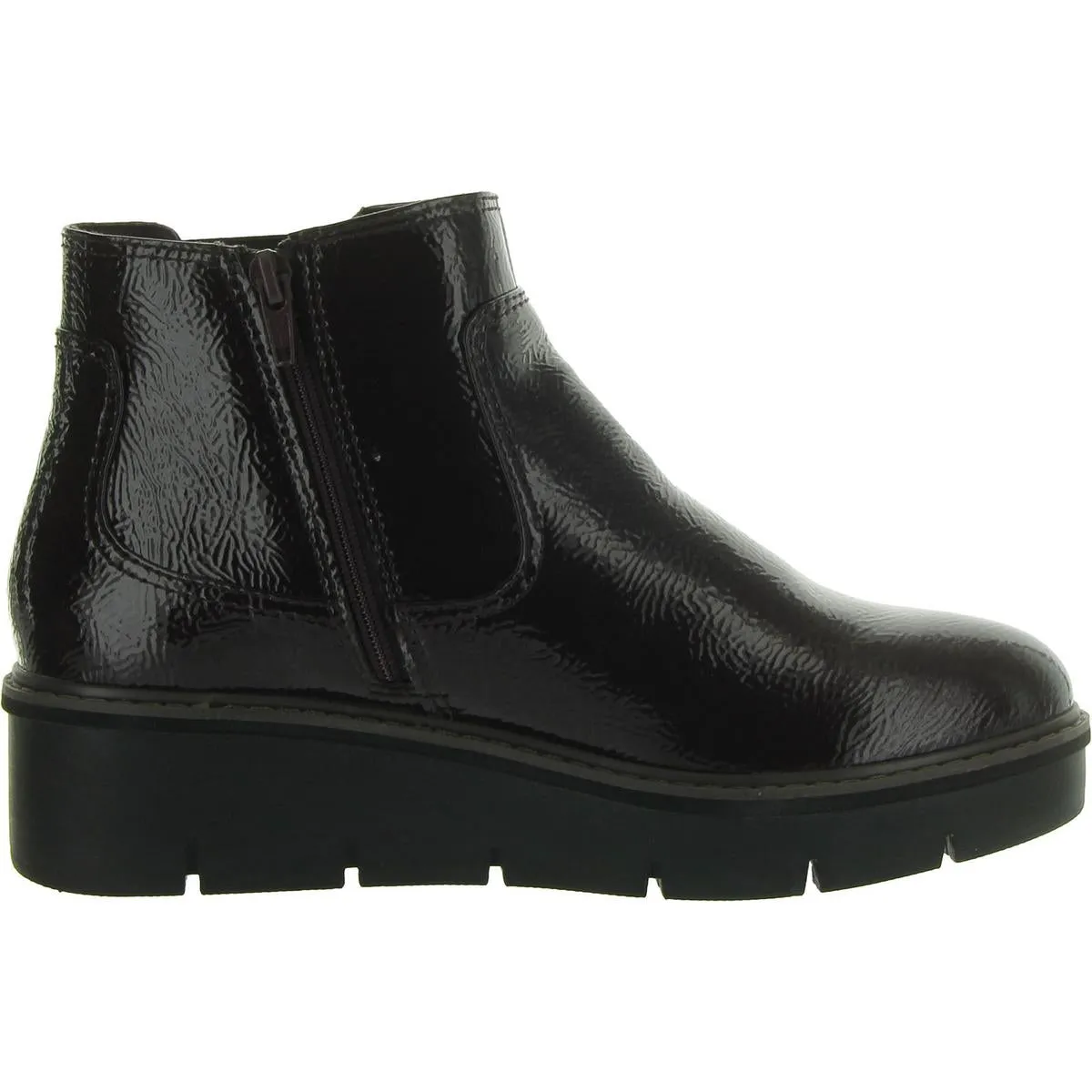 AIRABELL STYLE Womens Faux Leather Wedge Ankle Boots