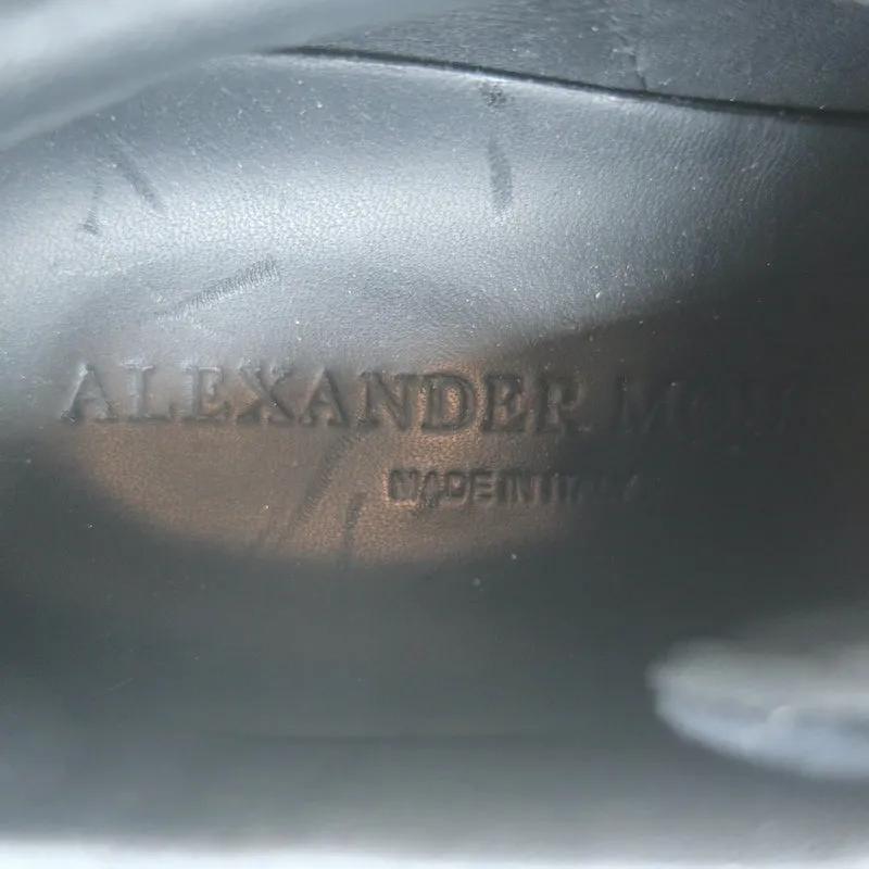 Alexander McQueen Velvet Oversized Sneakers Black Size 36
