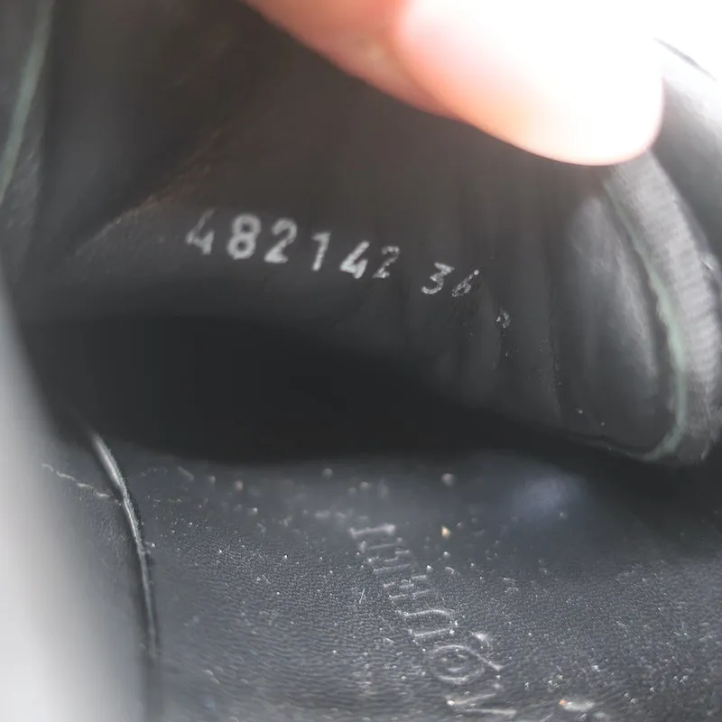 Alexander McQueen Velvet Oversized Sneakers Black Size 36