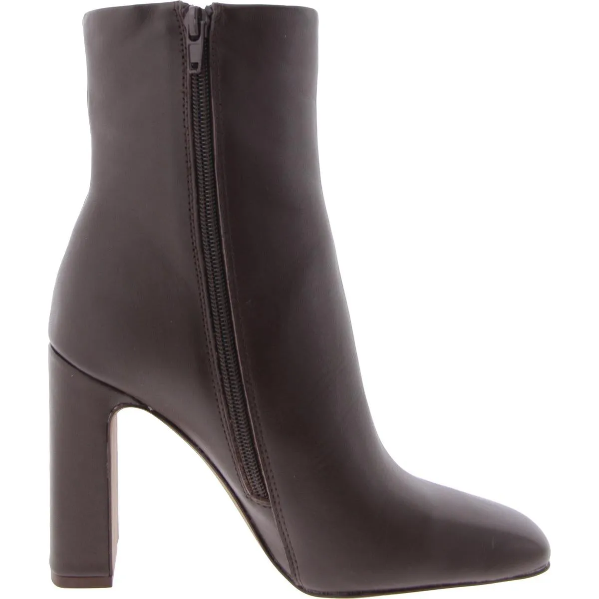 Allison Womens Pointed Toe Leather Mid-Calf Boots