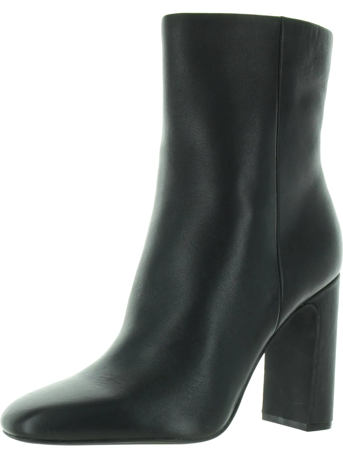 Allison Womens Pointed Toe Leather Mid-Calf Boots