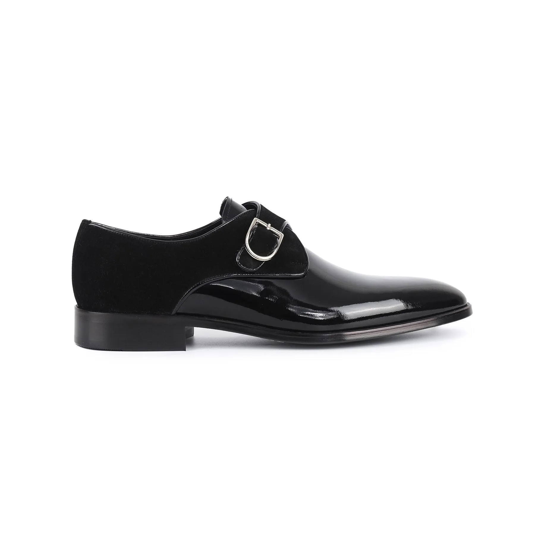 Alpine Patent Leather Single Monk Dress Shoes