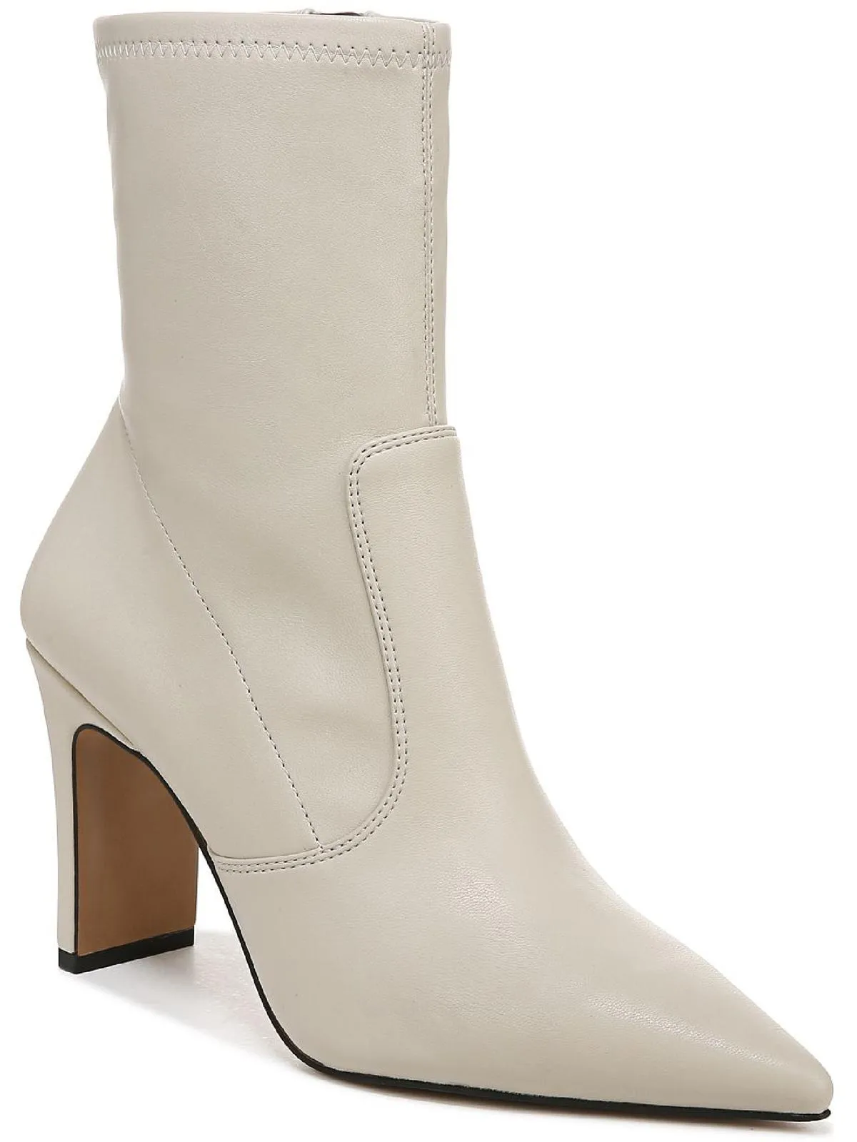 Avana Womens Faux Leather Pointed Toe Ankle Boots
