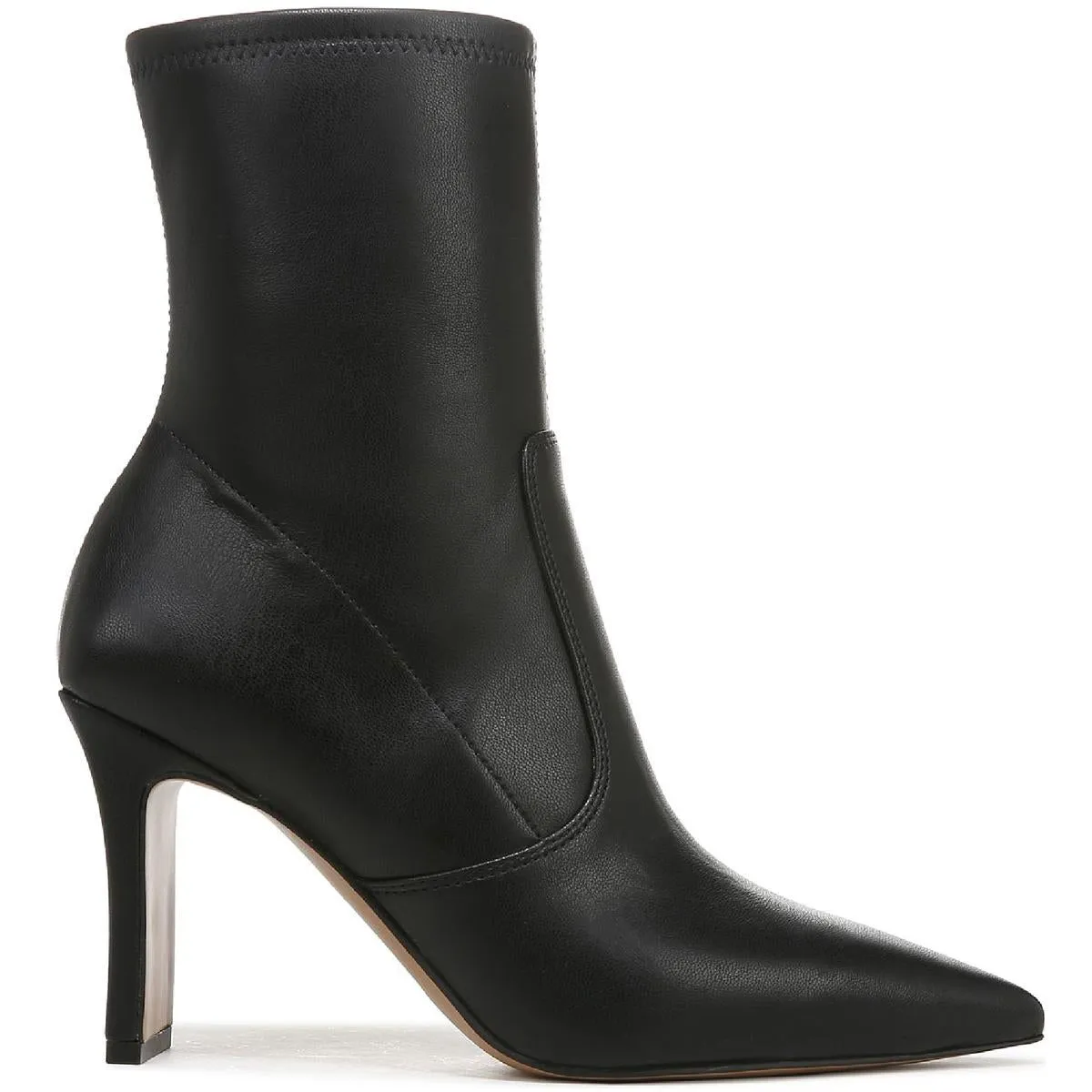 Avana Womens Faux Leather Pointed Toe Ankle Boots