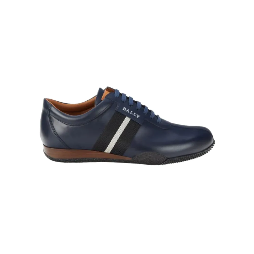 Bally Frenz Men's 6230487 Ink Leather Sneakers