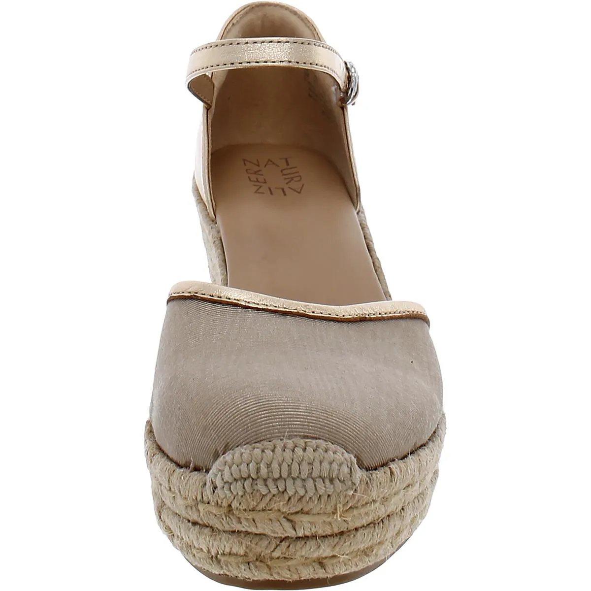 Bianca Womens Leather Platform Wedge Sandals
