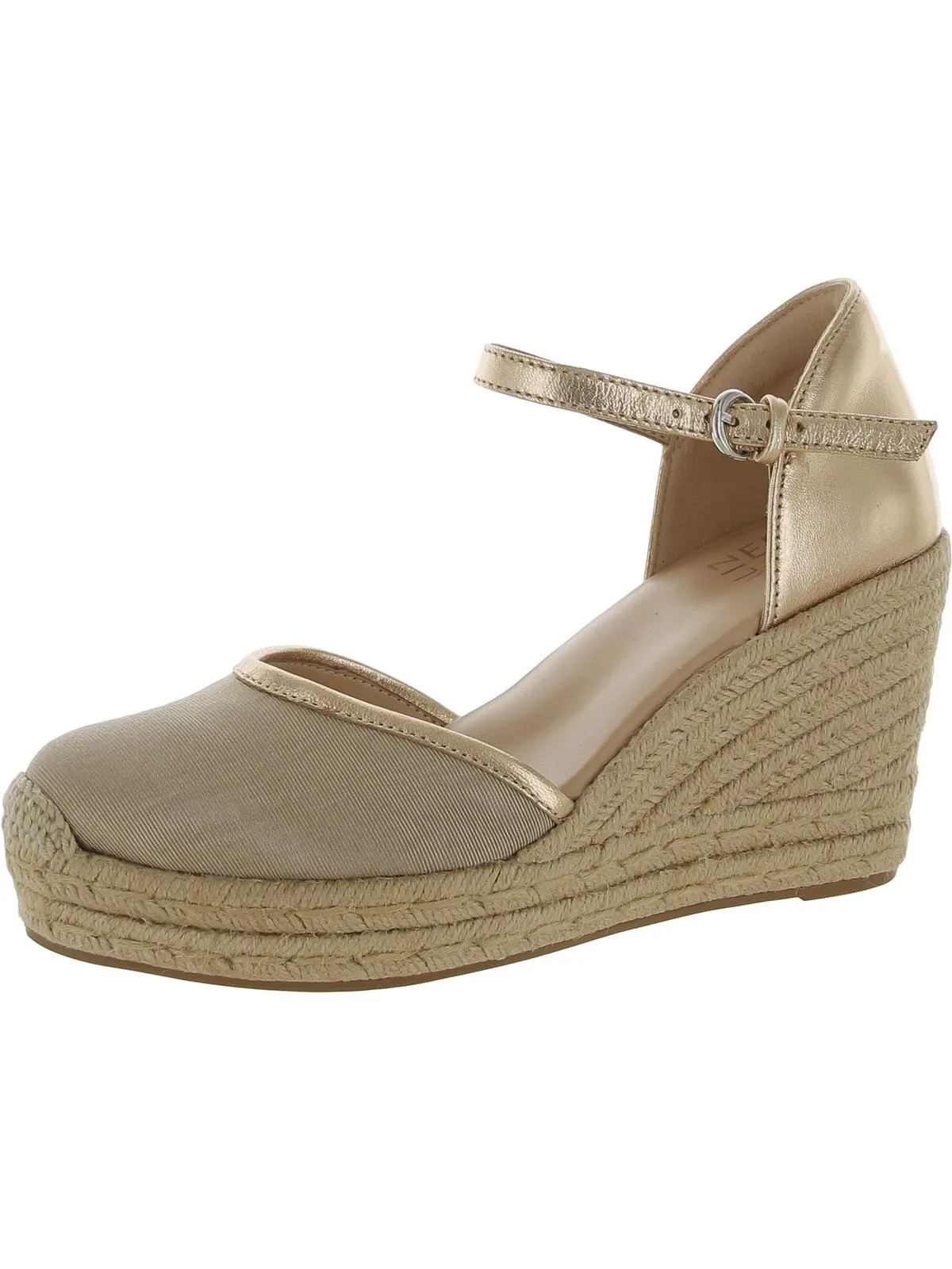 Bianca Womens Leather Platform Wedge Sandals