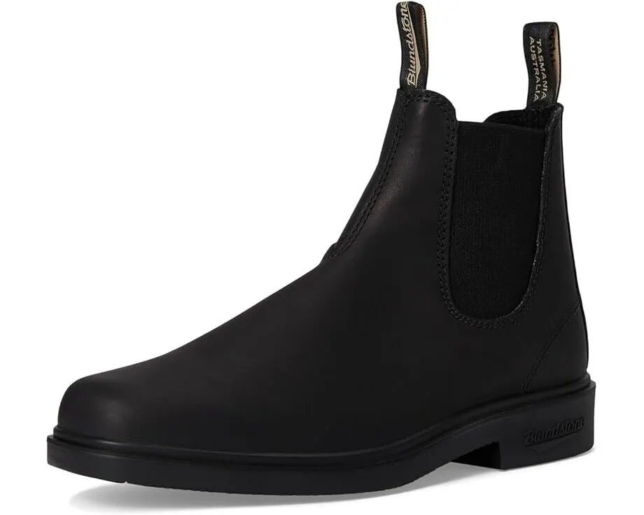 Blundstone Dress Boots Unisex US M7-W9 Black Leather Chisel Toe Chelsea ZPO1874