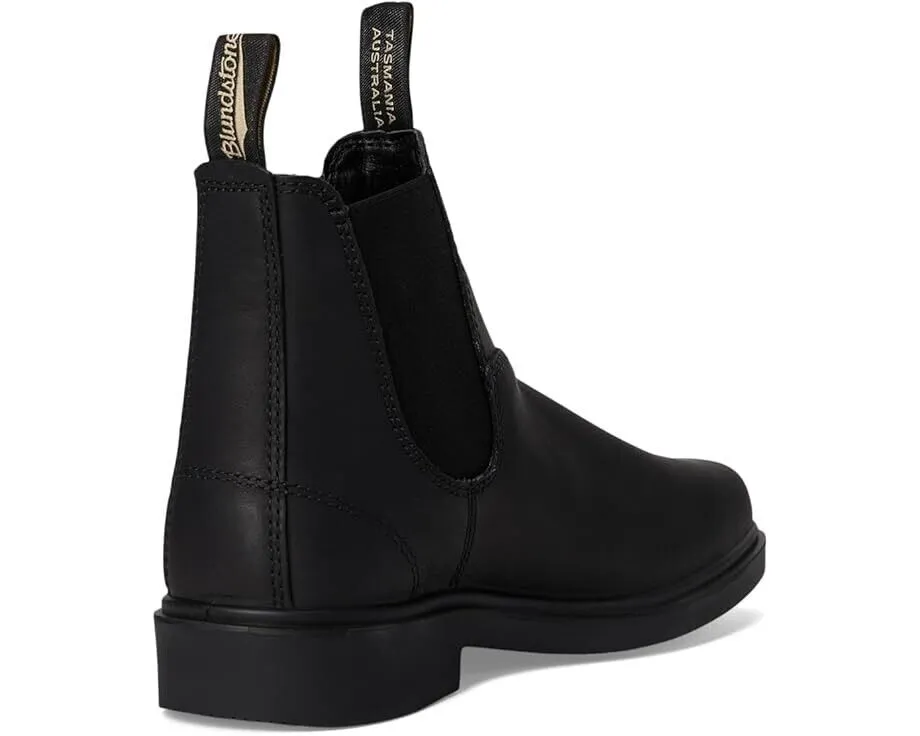 Blundstone Dress Boots Unisex US M7-W9 Black Leather Chisel Toe Chelsea ZPO1874