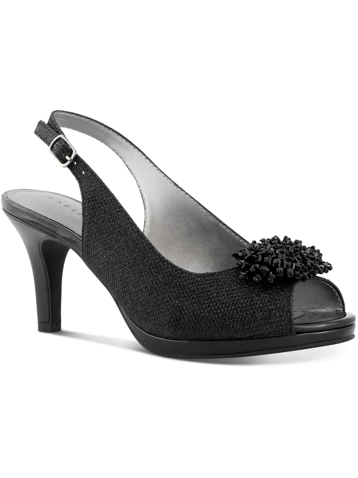 Breena Womens Embellished Open Toe Heel Sandals