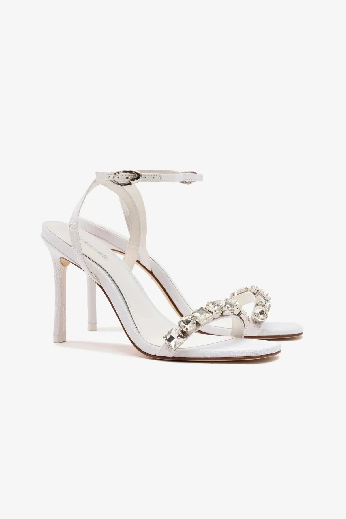 Calypso Sandal In White Fabric