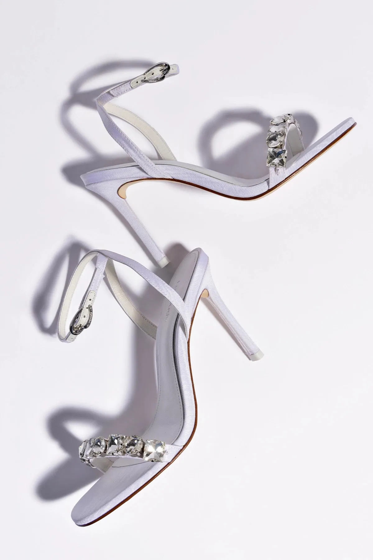 Calypso Sandal In White Fabric