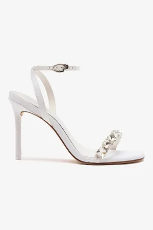 Calypso Sandal In White Fabric