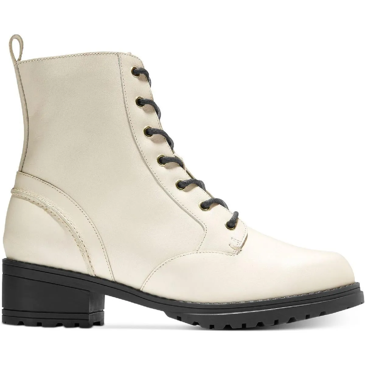 Camea Womens Zipper Combat & Lace-up Boots