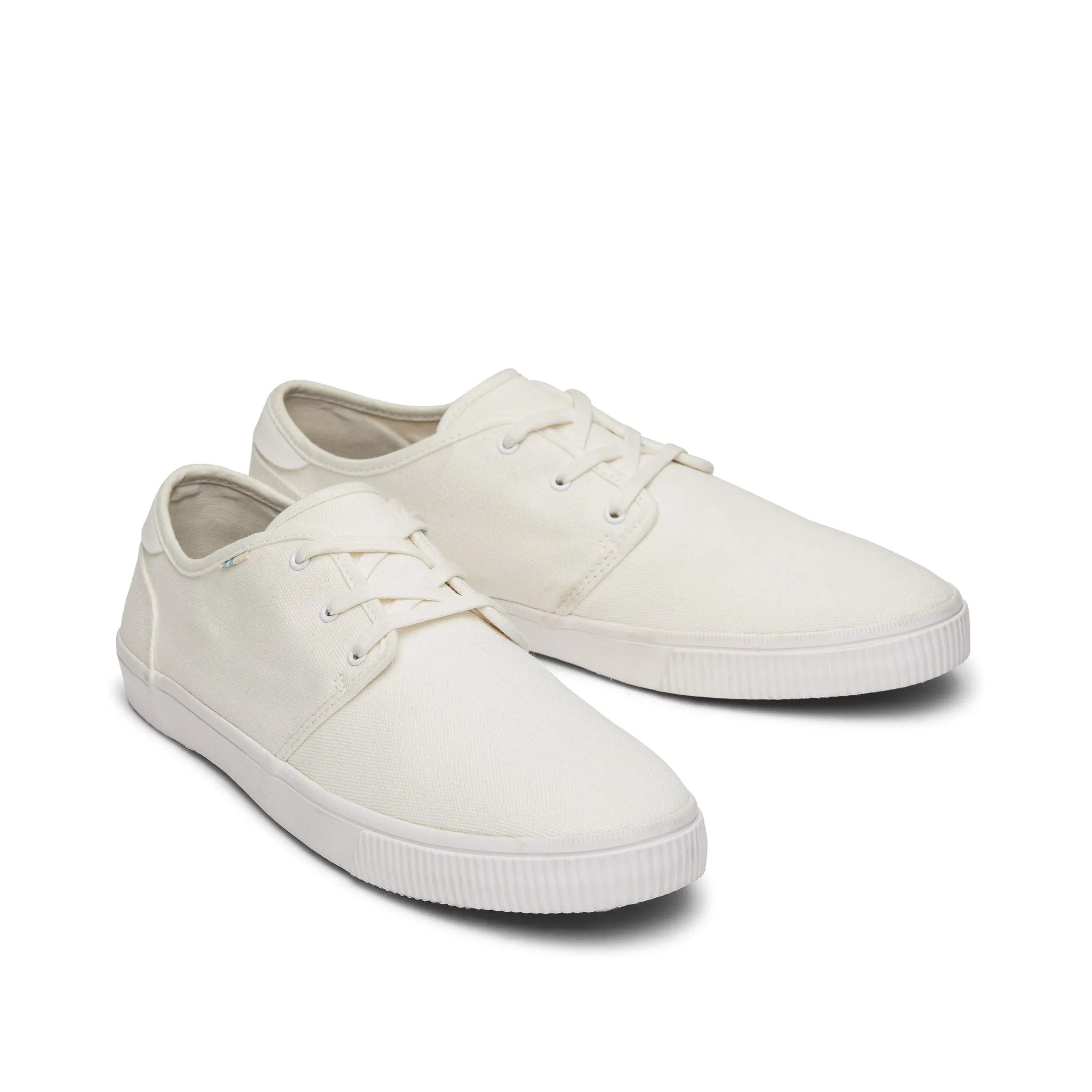 Carlo White Canvas Lace-Up Sneaker