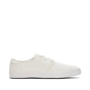 Carlo White Canvas Lace-Up Sneaker