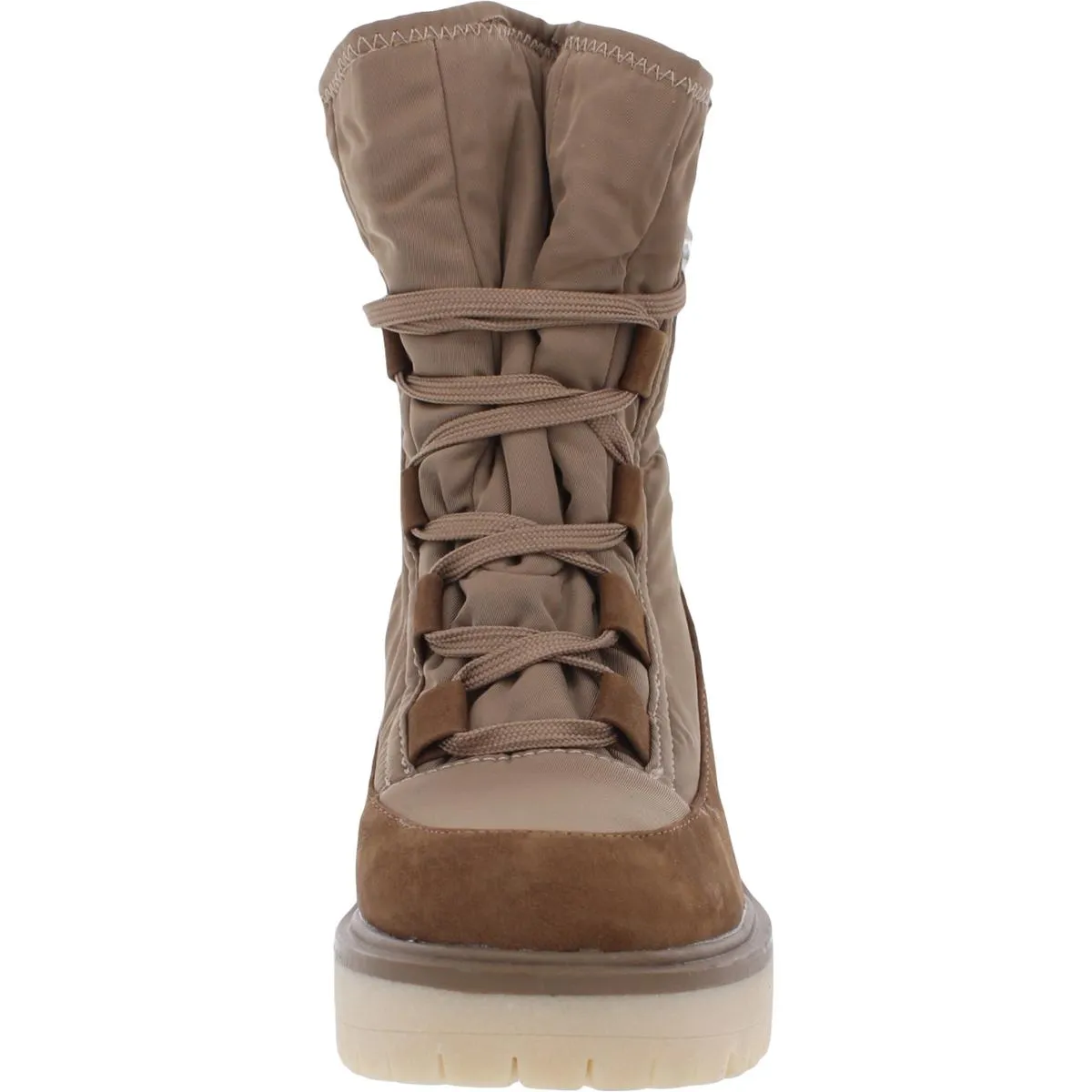 Celida Womens Lugged Heels Lace-Up Ankle Boots