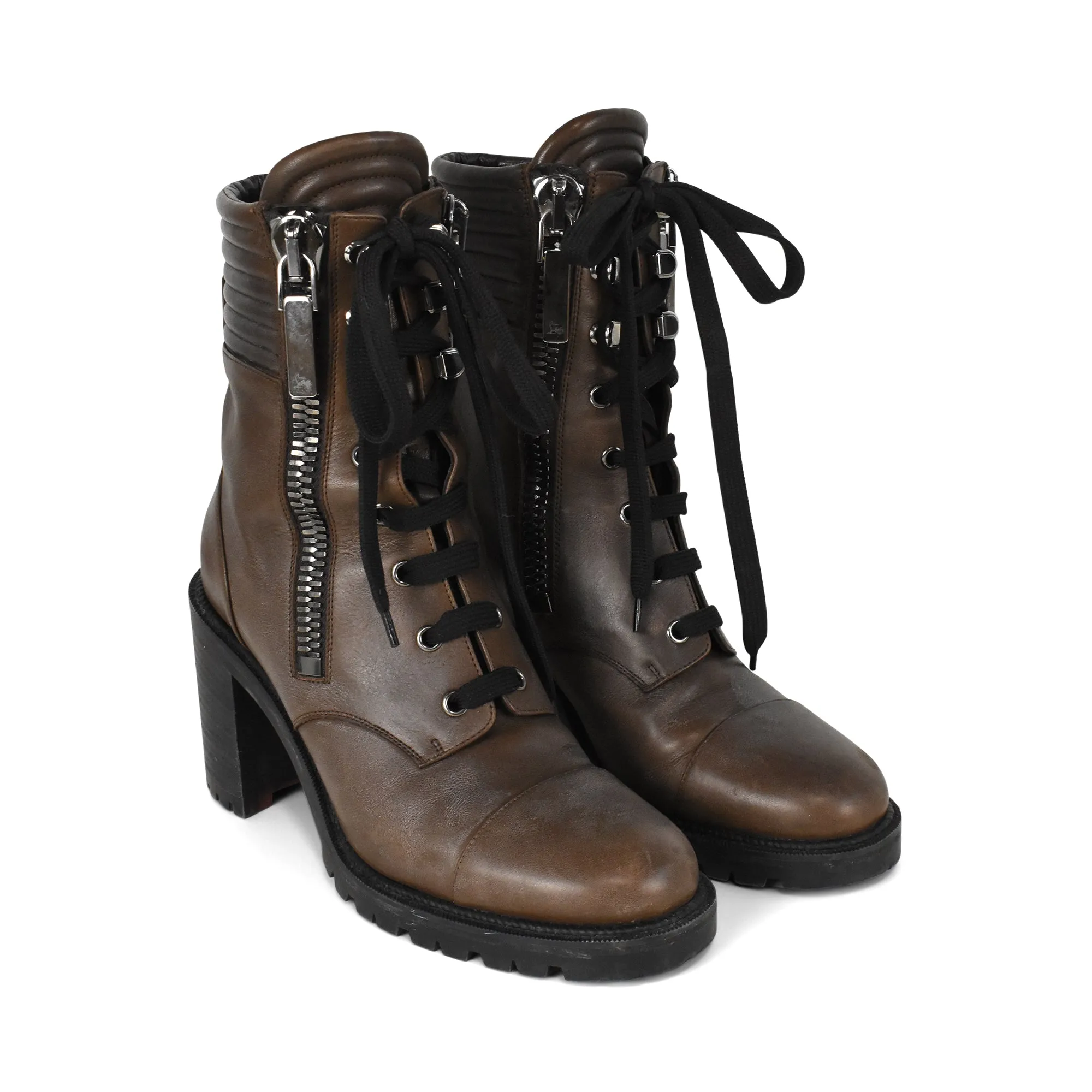 Christian Louboutin 'En Hiver' Combat Boots - Women's 39.5