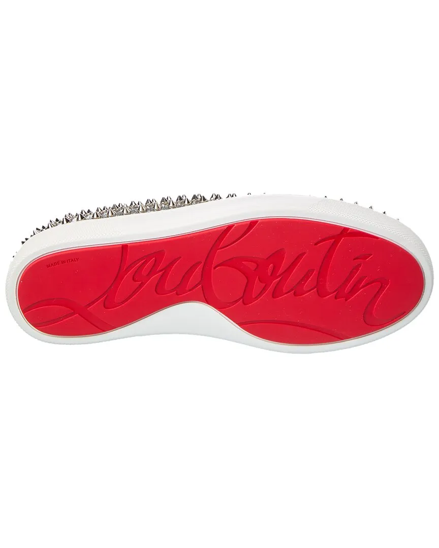 Christian Louboutin Spikeboat Leather Slip-On Sneaker