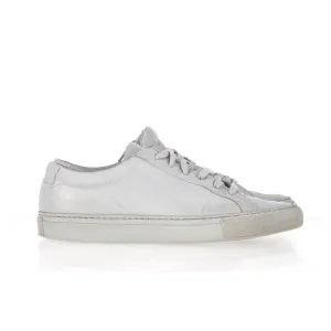 Common Projects Achilles Low-Top Sneakers in Grey Leather