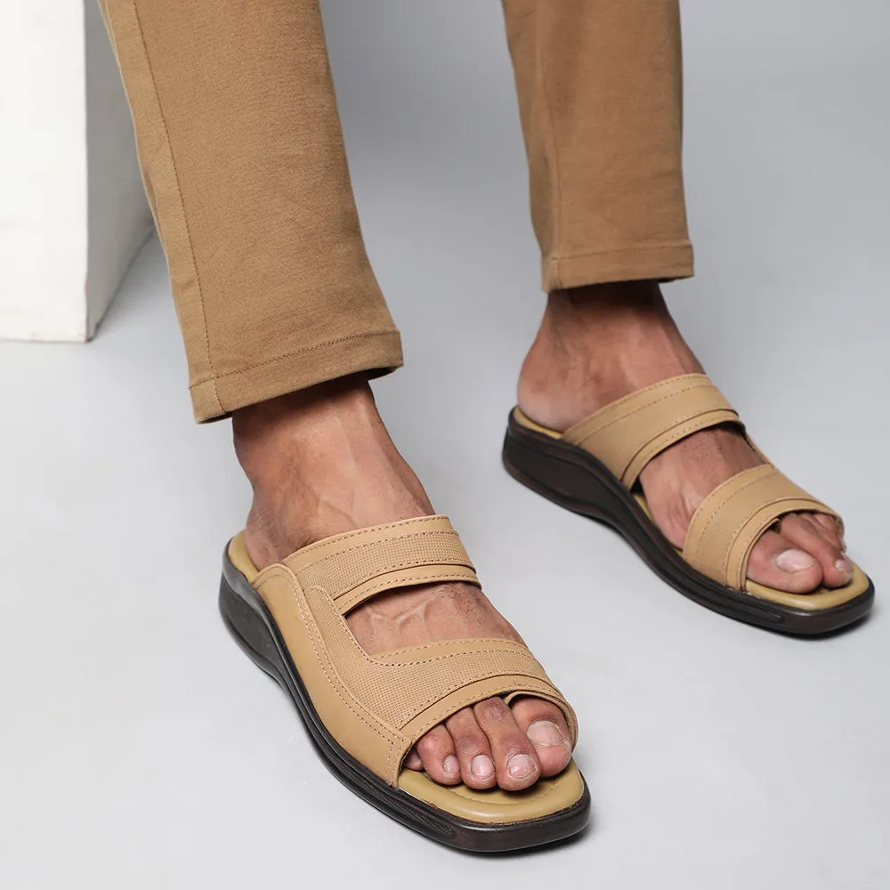 Coolers Casual Brown Slippers For Men 2050-01 By Liberty