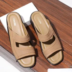 Coolers Casual Brown Slippers For Men 2050-01 By Liberty
