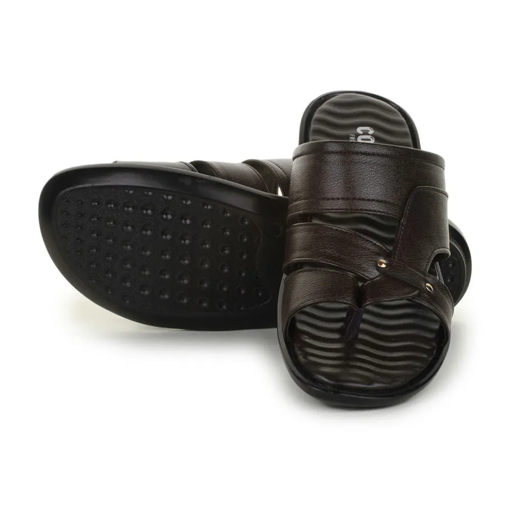 Coolers Casual Brown Slippers For Men TRL-113 By Liberty