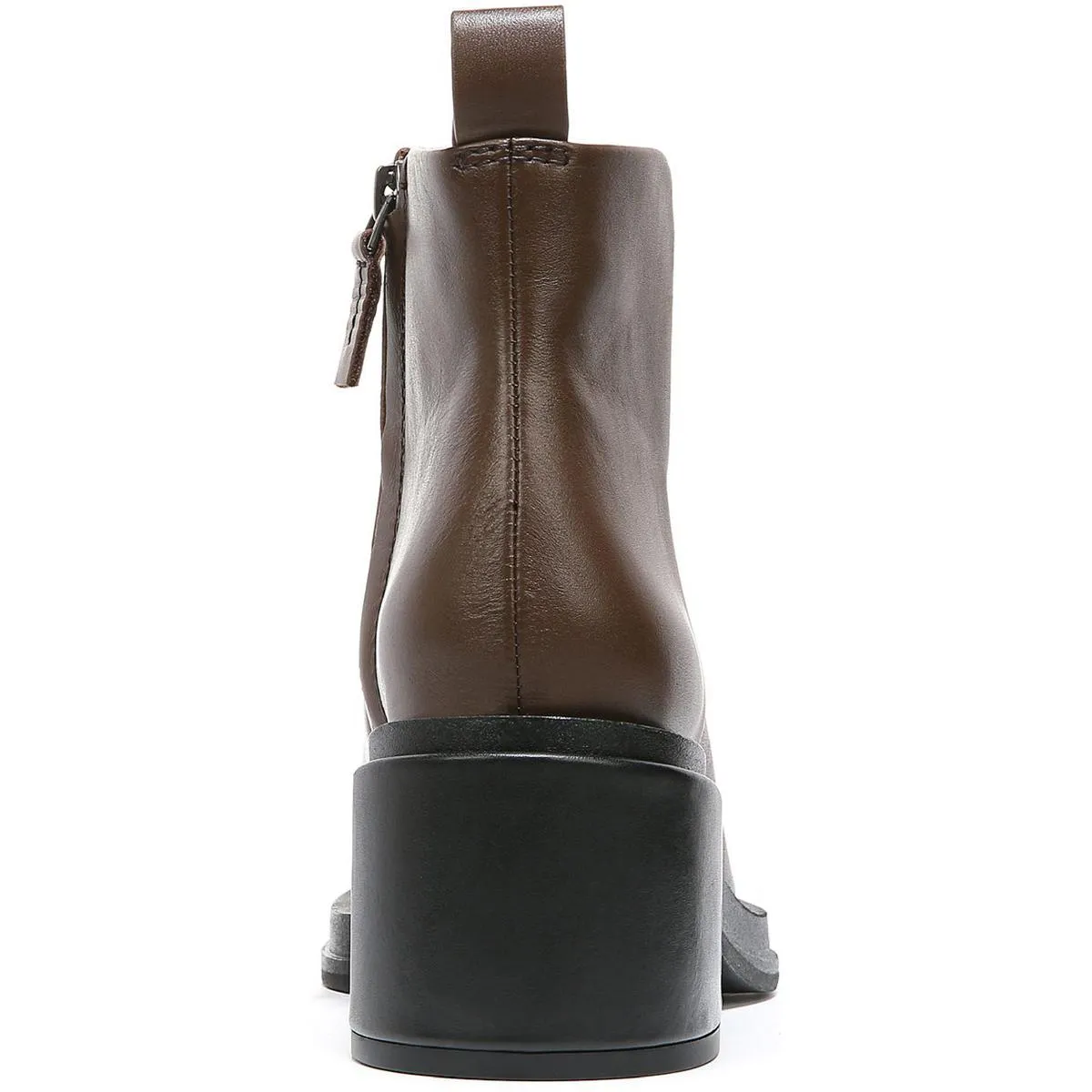 Dalden Womens Leather Square Toe Ankle Boots