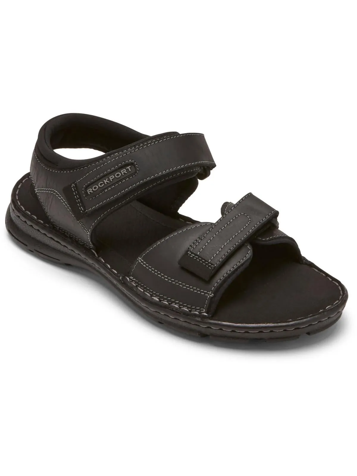 Darwyn Mens Leather Ankle Strap Fisherman Sandals