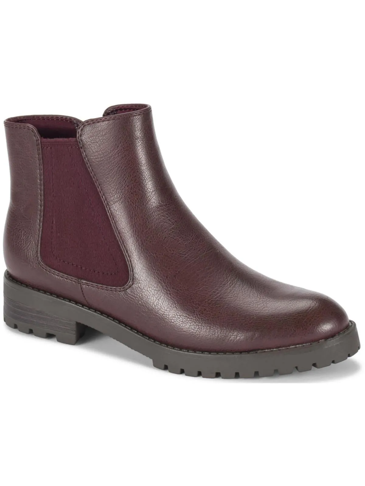 Daytona Womens Faux Leather Pebbled Ankle Boots