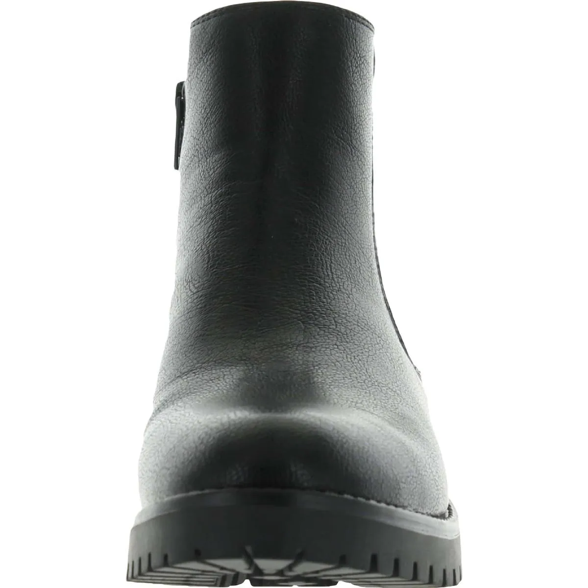 Daytona Womens Faux Leather Pebbled Ankle Boots