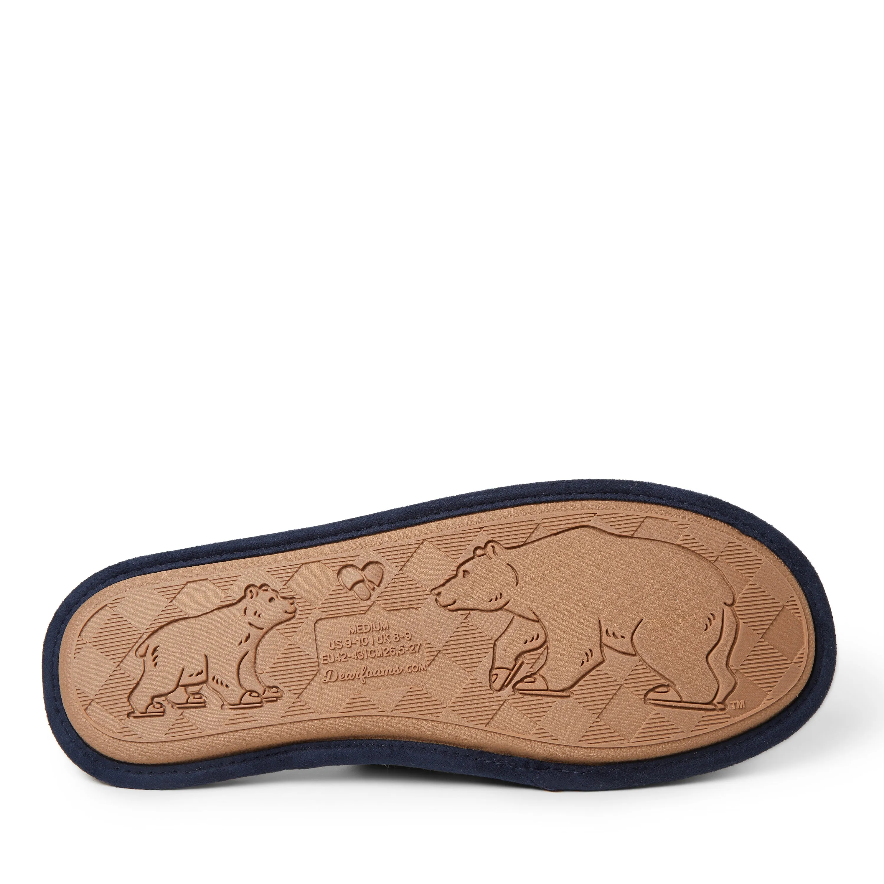 Dearfoams Men's Carson Uncle Bear Scuff Slipper
