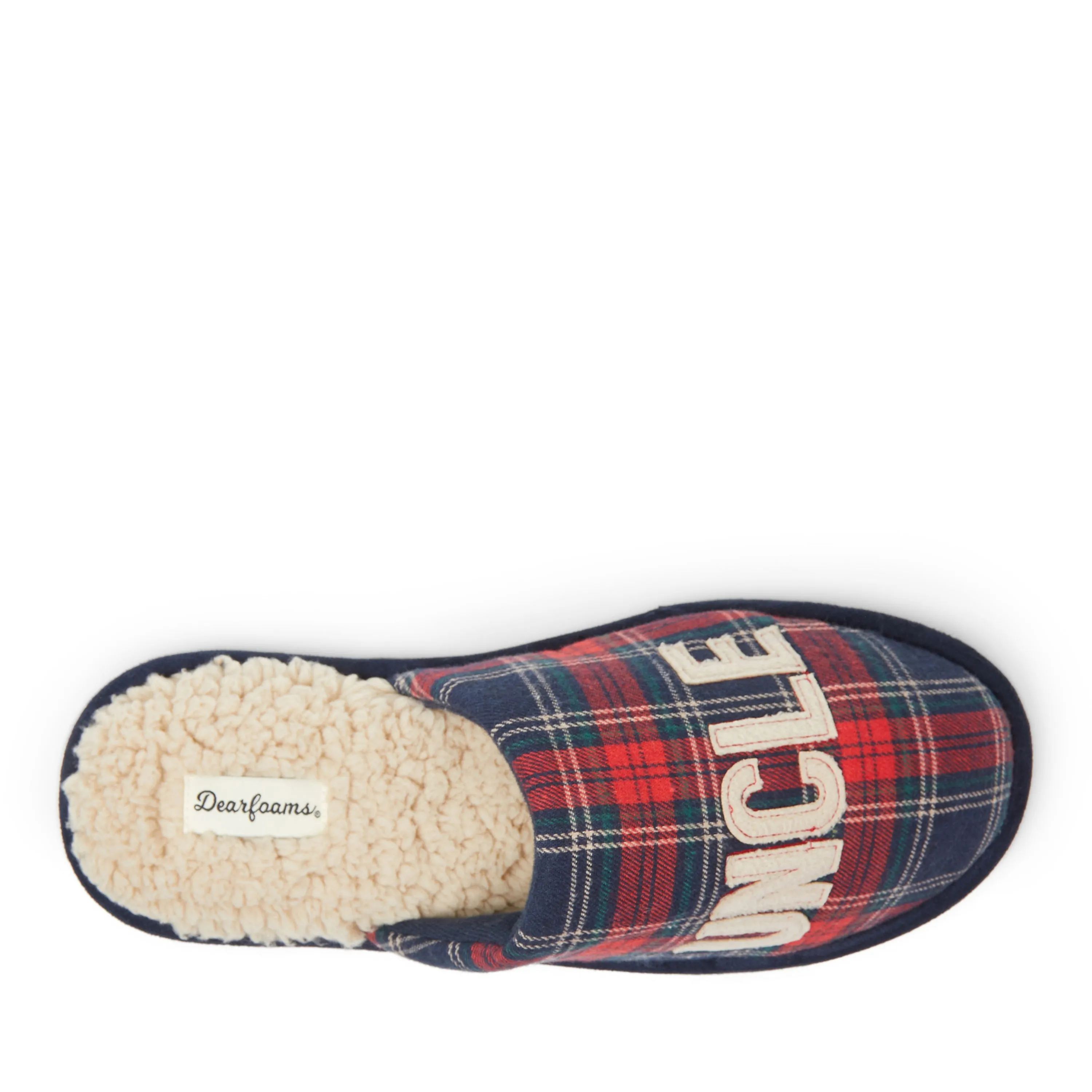 Dearfoams Men's Carson Uncle Bear Scuff Slipper