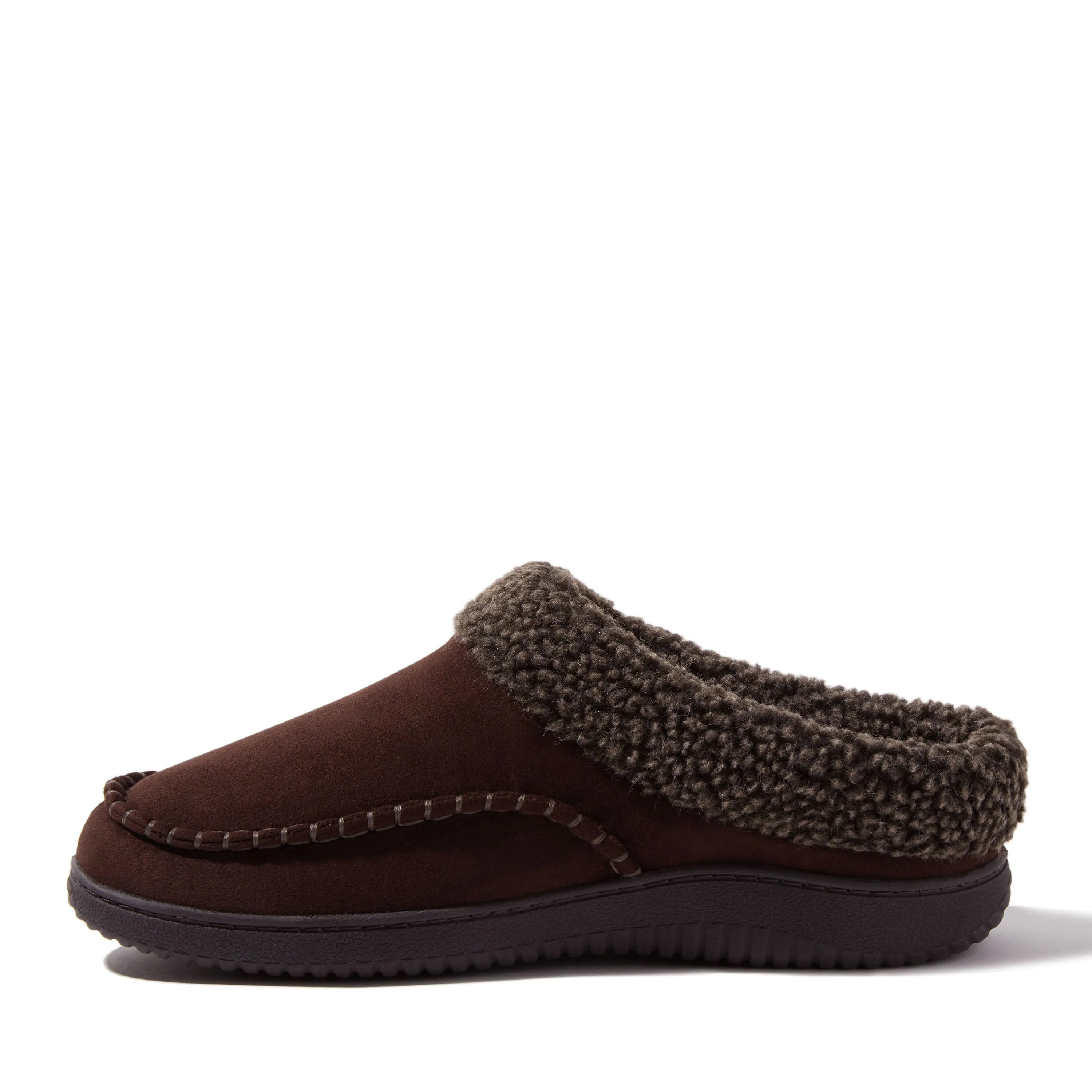 Dearfoams Men's Marshall Microsuede Moccasin Toe Clog