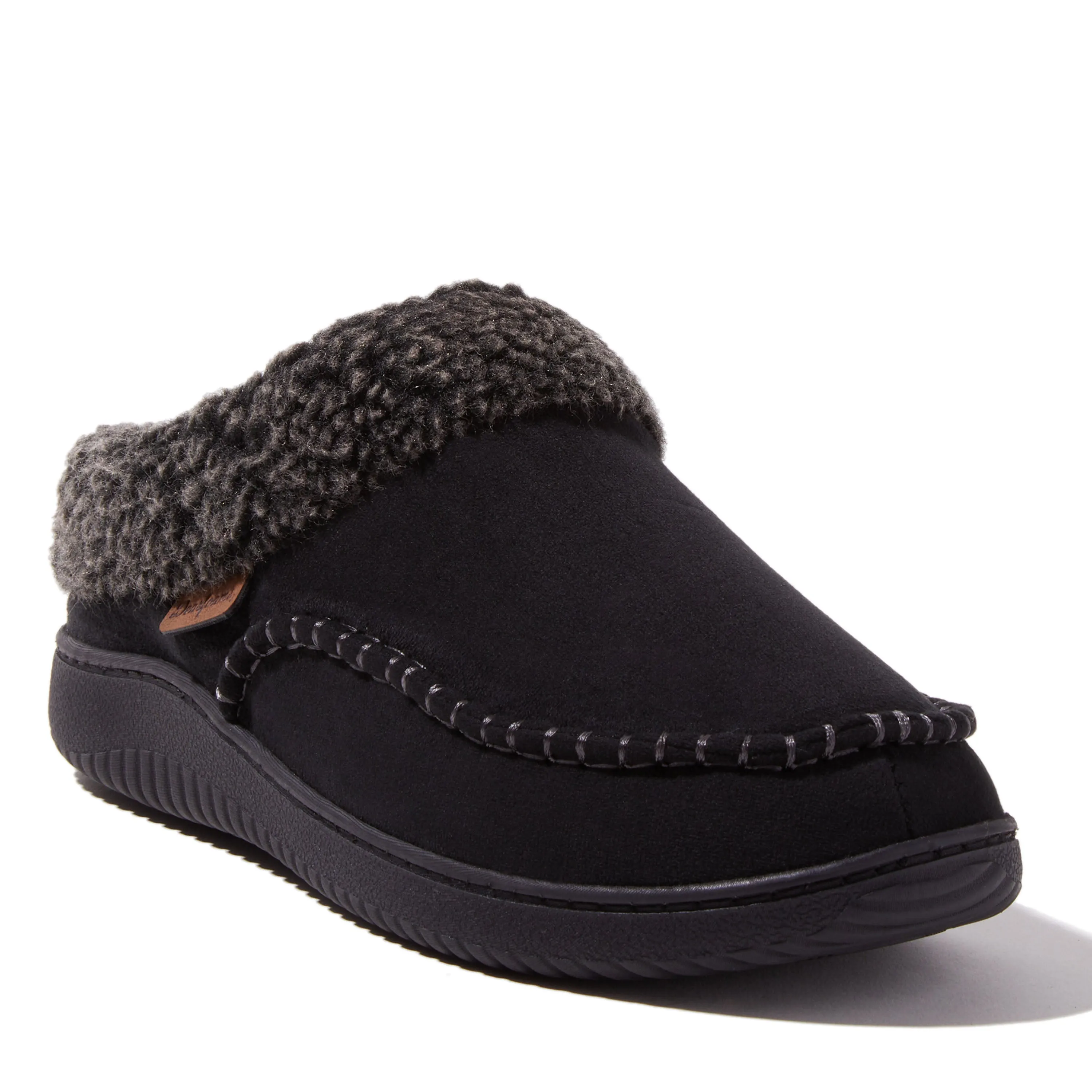 Dearfoams Men's Marshall Microsuede Moccasin Toe Clog