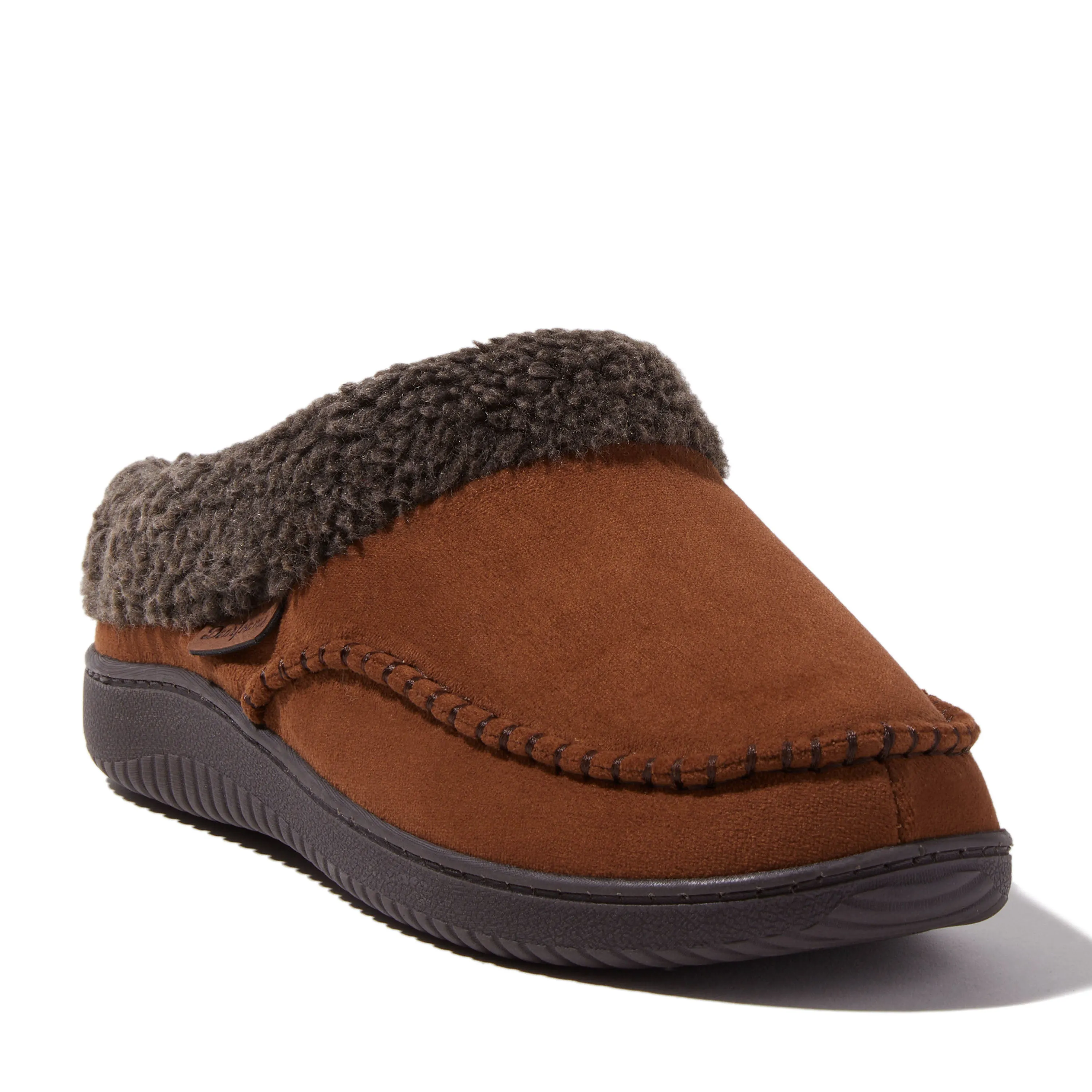 Dearfoams Men's Marshall Microsuede Moccasin Toe Clog