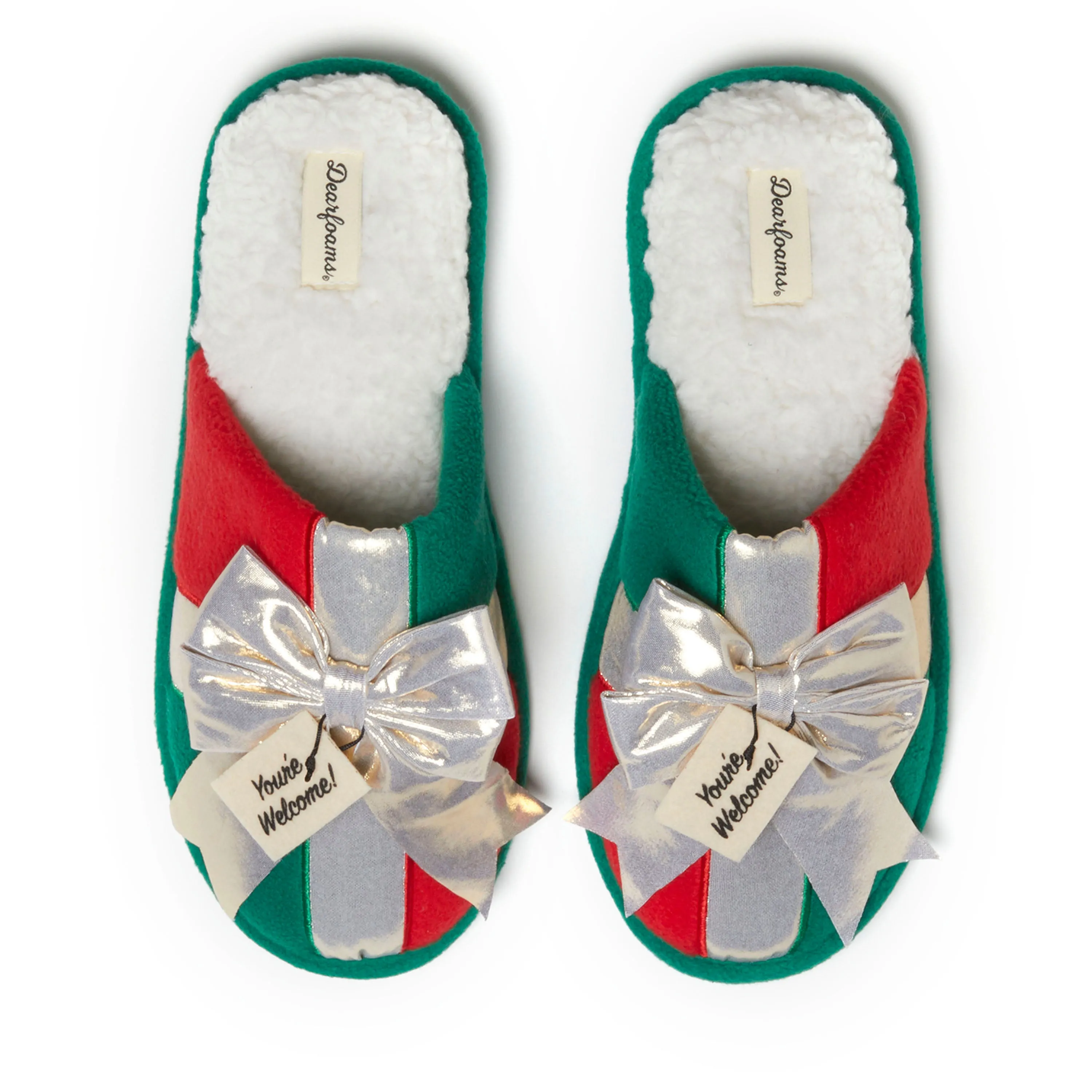 Dearfoams Unisex Novelty Holiday Christmas Scuff Slipper