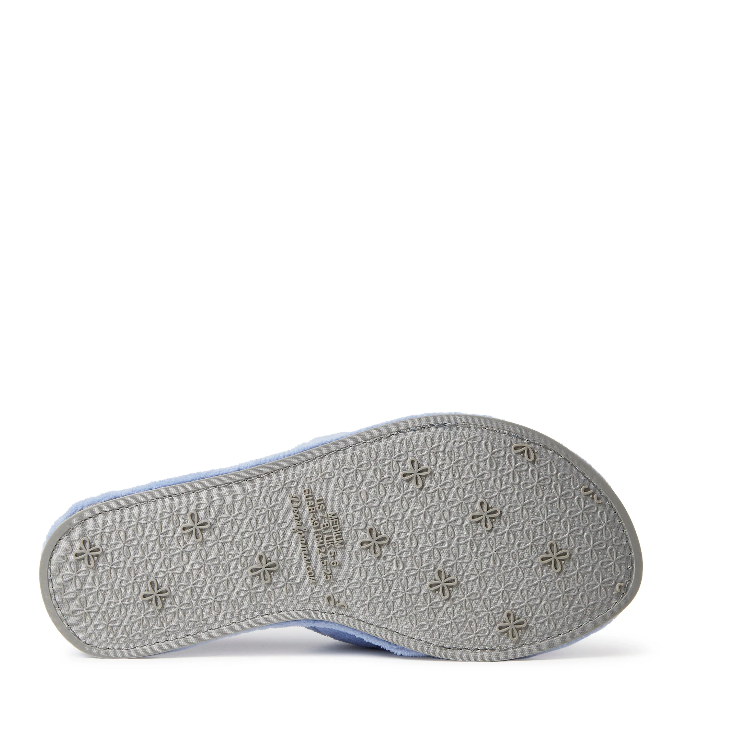 Dearfoams Womens Beatrice Quilted Microfiber Terry Slide Slipper