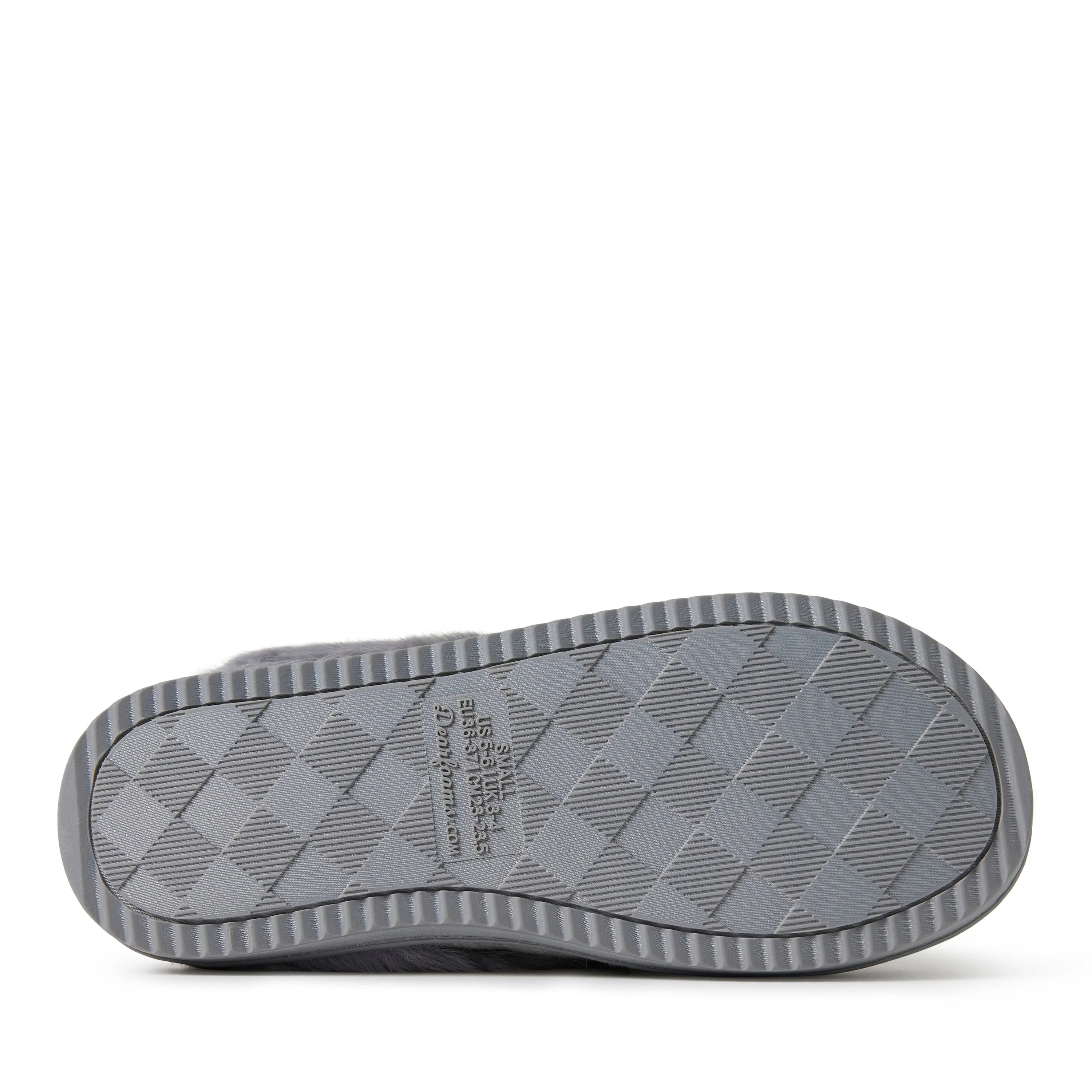 Dearfoams Womens Dahlia Rib Knit Scuff