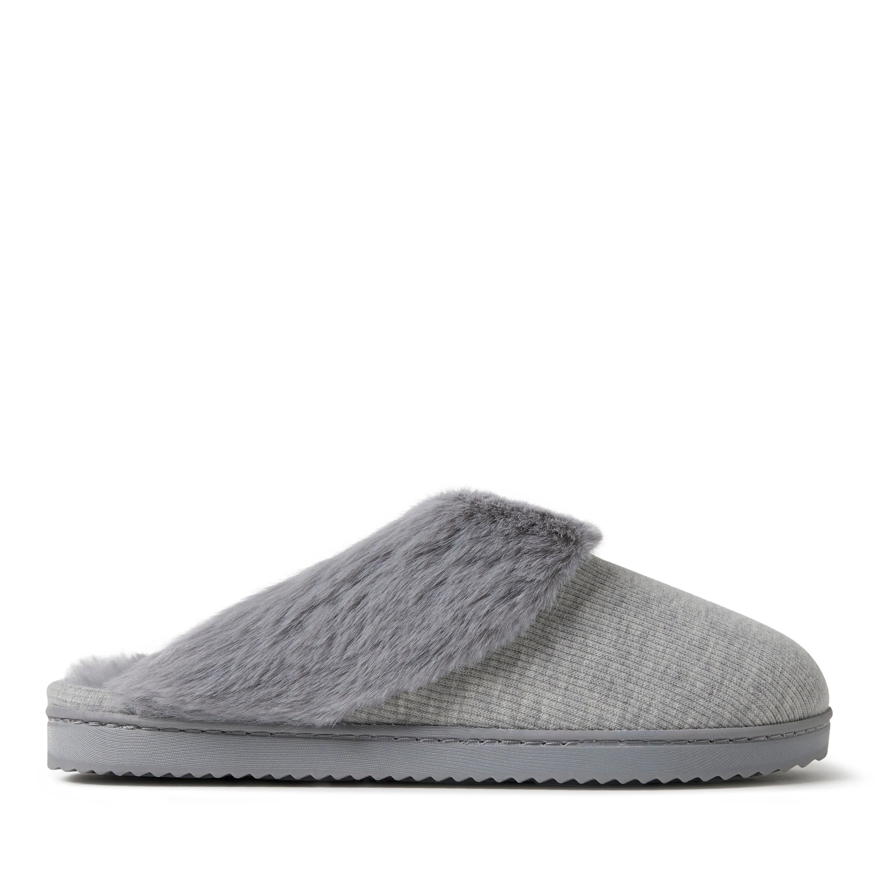 Dearfoams Womens Dahlia Rib Knit Scuff