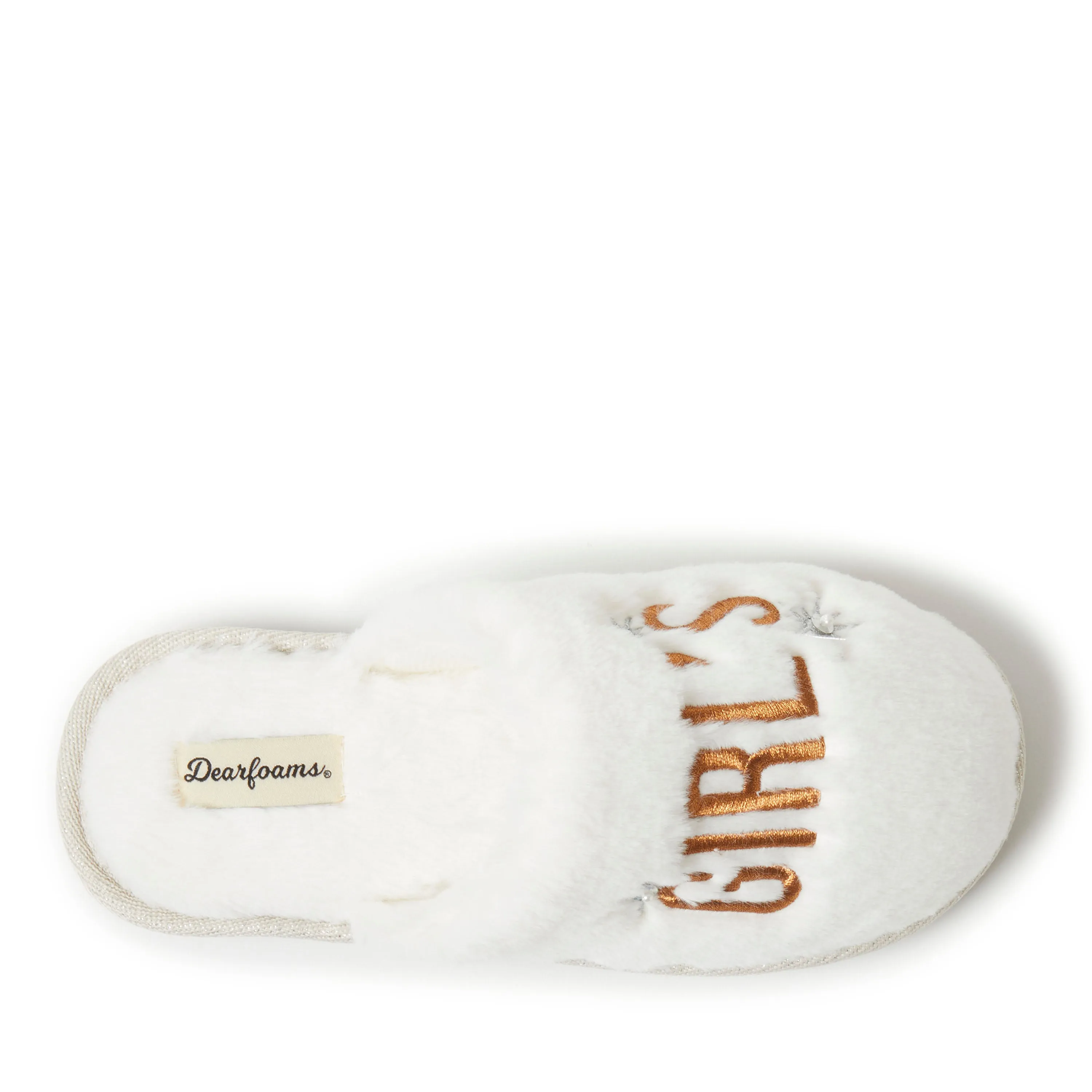 Dearfoams Women's Fluffy Holiday Celebration Gifting Slipper