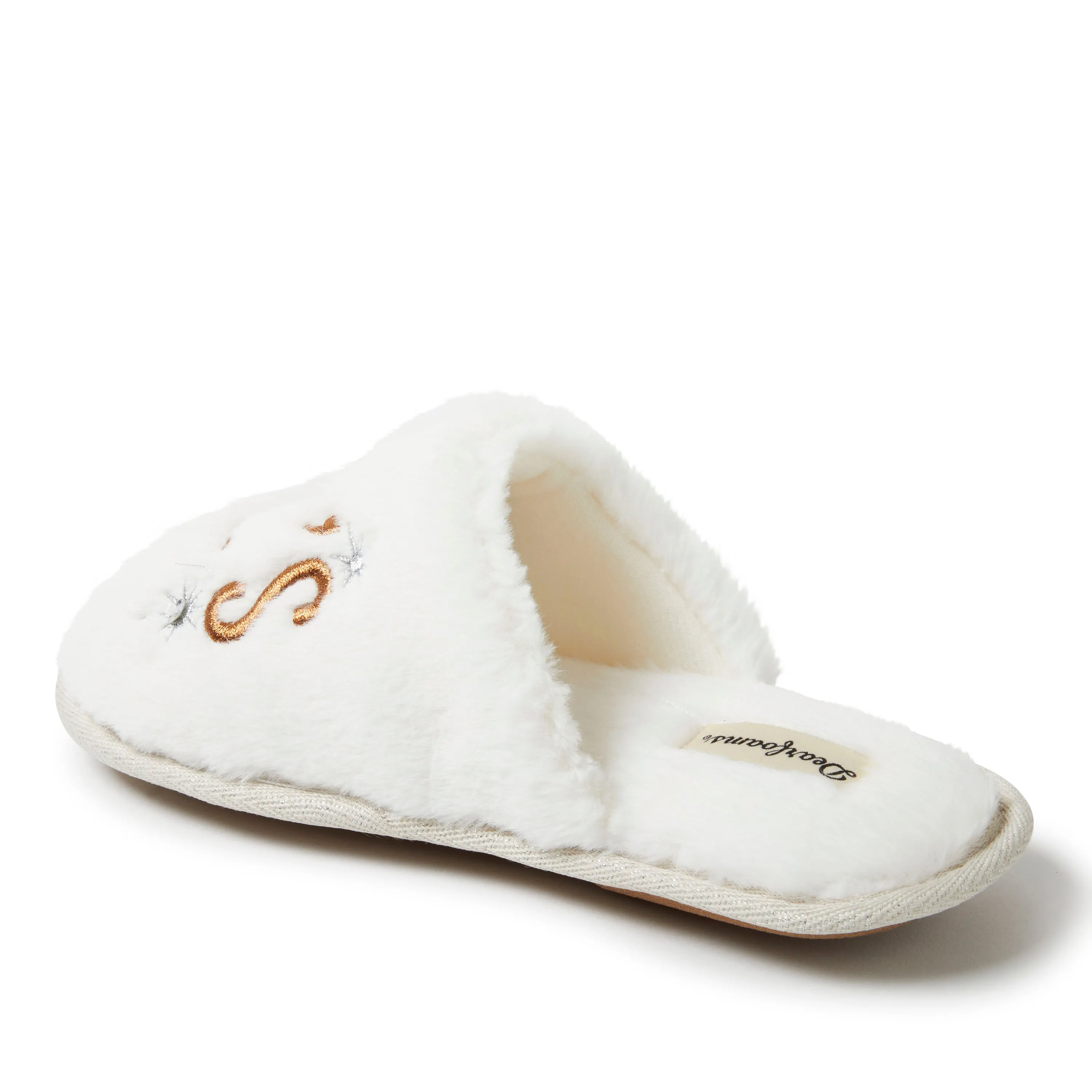 Dearfoams Women's Fluffy Holiday Celebration Gifting Slipper