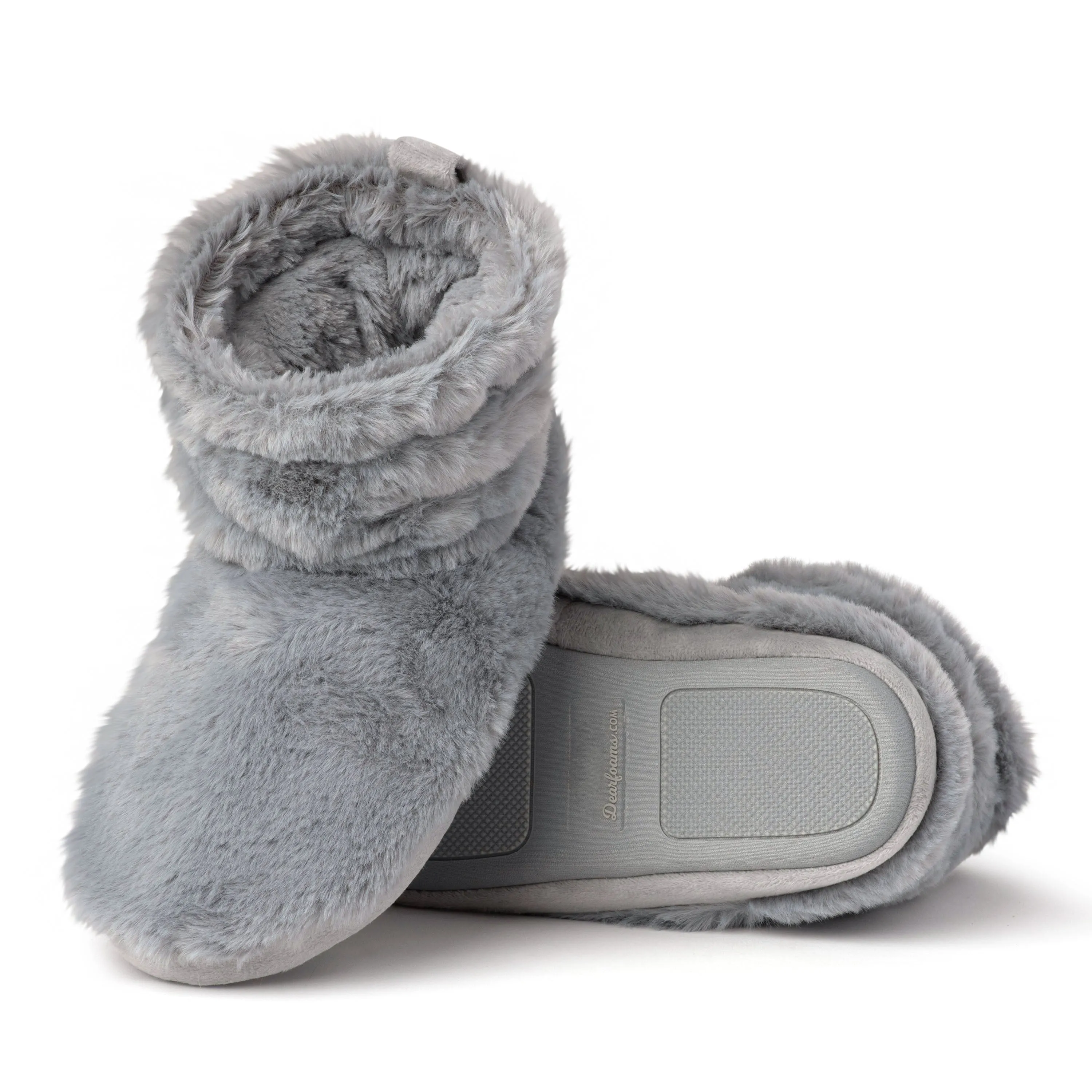 Dearfoams Women's Kimber Furry Bootie Slipper
